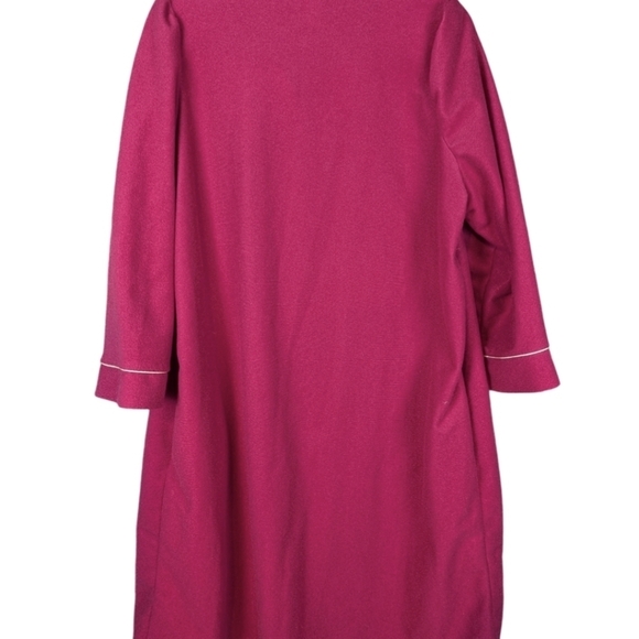 VINTAGE nightgown Intimate Moods in bright pink size large pockets and snaps - Picture 2 of 10